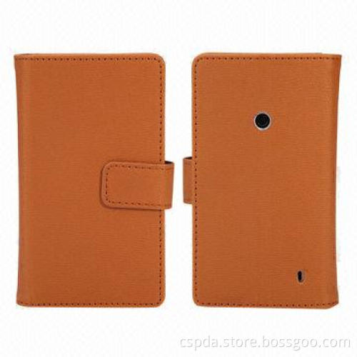 PU Leather Wallet Mobile Cases for Nokia Lumia 525, Different Colors and Styles Available